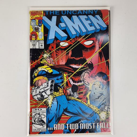 VTG 1992 Marvel #287 The Uncanny X-Men And Two Must Fall Comic Book - Picture 1 of 12